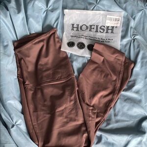 HOFISH Brown Maternity Leggings